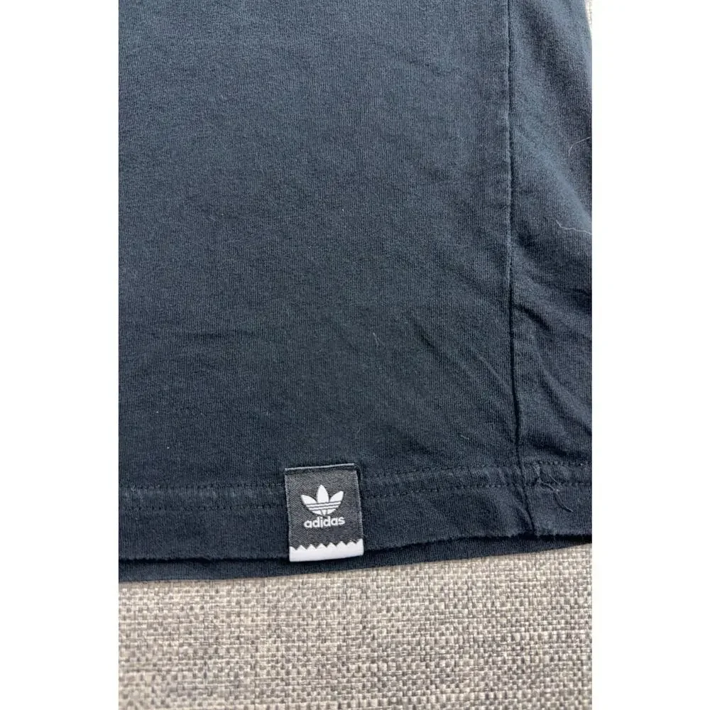 Adidas Skateboarding Sample T Shirt Men L Black Trefoil Brazil 3 Stripes Skate